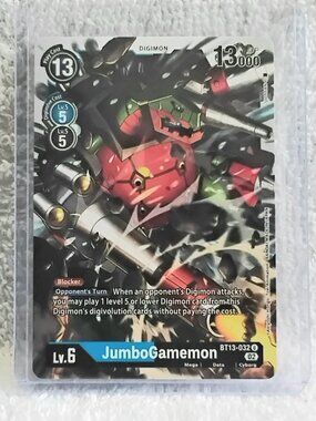 5/$20 Mint JumboGamermon Digimon Card BT13-032 U by Bandai!!